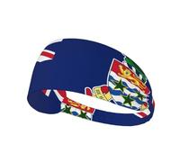 Bandeau de sport élastique imprimé drapeau des îles Caïmans Bandeau de sport extensible Convient pour le sport, les voyages et le fitness en intérieur