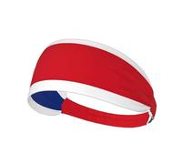 Bandeau de sport élastique imprimé drapeau du Costa Rica bandeau de sport élastique adapté pour le sport, les voyages et le fitness en intérieur