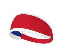Bandeau de sport élastique imprimé drapeau du Costa Rica bandeau de sport extensible adapté pour le sport, les voyages et le fitness en intérieur