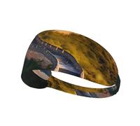 Bandeau de sport élastique imprimé La Grande Muraille de Chine Bandeau de sport élastique Convient pour le sport, les voyages et le fitness en intérieur