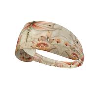 Bandeau de sport élastique imprimé libellule aux yeux bleus - Idéal pour la course, le tennis, le yoga et le fitness en intérieur