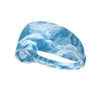 Bandeau de sport élastique imprimé représentant les montagnes enneigées : bandeau élastique pour la course à pied, la gym, le cyclisme, le yoga, le fitness et les voyages