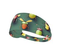 Bandeau de Sport élastique Insect Atlas pour la Course à Pied, Le Cyclisme et Le Yoga. Ce Bandeau Respirant et Absorbant la Transpiration Convient à la Plupart des Hommes et des Femmes.