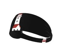 Bandeau de sport élastique MJHKXLJ Little House Under The Lighthouse Impression Spandex, doux, respirant, séchage rapide