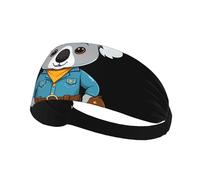 Bandeau de sport élastique pour cheveux HYTTER Beau Cowboy Koala Image Spandex, doux, respirant, séchage rapide