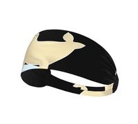 Bandeau de sport élastique pour cheveux MJHKXLJ Patinage sur glace Impression de sceau Spandex doux, respirant, séchage rapide
