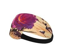 Bandeau de sport élastique pour cheveux Motif fleurs HYTTER dans le désert en élasthanne, doux, respirant, séchage rapide