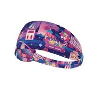Bandeau de sport élastique pour cheveux YYHWHJDE Las Vegas Night City - Doux et respirant - Séchage rapide