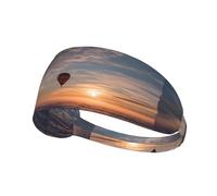 Bandeau de sport élastique pour cheveux YYHWHJDE montgolfière au lever du soleil - Séchage rapide - Évacuation de l'humidité