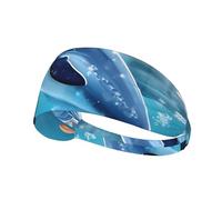 Bandeau de sport élastique pour cheveux YYHWHJDE Winter The Dauphin Image Doux, respirant, séchage rapide
