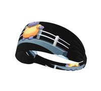 Bandeau de sport élastique pour femme et homme Motif hippopotame YYHWHJDE Crossing The Bridge