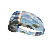 Bandeau de sport élastique pour femme et homme Motif phare de YYHHAOFA