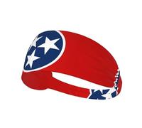 Bandeau de sport élastique Tennessee State Flag imprimé bandeau élastique sport bandeau adapté pour le sport, les voyages et le fitness intérieur