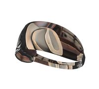 Bandeau de sport élastique unisexe doux et respirant à absorption rapide en polyester Noir