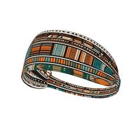 Bandeau de sport élastique unisexe évacuant l'humidité athlétique pour la course à pied, l'entraînement, les sports de plein air, image ethnique tribale africaine