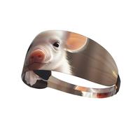 Bandeau de sport élastique unisexe mignon Young Pig, évacue l'humidité et élimine l'excès de sueur, adapté pour les sports tels que le football, la course à pied, le yoga, etc.