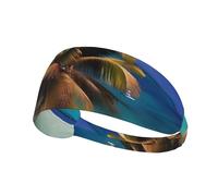 Bandeau de sport élastique unisexe pour les îles des Caraïbes, évacue l'humidité et élimine l'excès de sueur, adapté pour les sports tels que le football, la course à pied, le yoga, etc.