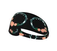 Bandeau de sport élastique WHJSHOP Bubble Wreath Stamp Spandex doux, respirant, séchage rapide