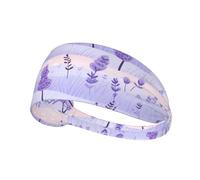 Bandeau de sport élastique WHJSHOP Lavande Field Bike Stamp Spandex, doux, respirant, séchage rapide