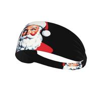 Bandeau de sport élastique WHJSHOP Père Noël accomplissant ses vœux en élasthanne, doux, respirant, séchage rapide