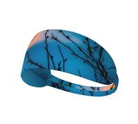 Bandeau de sport élastique XBKGOHA Bat Under Night Sky imprimé doux, respirant, séchage rapide