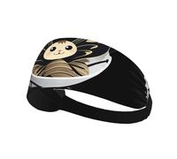 Bandeau de sport élastique XBKGOHA Moth in the cradle imprimé doux, respirant, séchage rapide