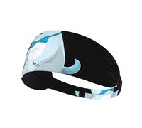 Bandeau de sport élastique YYHHAOFA avec imprimé ours polaire doux, respirant, séchage rapide