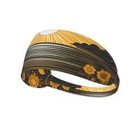 Bandeau de sport élastique YYHHAOFA Goodlooking Hello Sunshine Motif Athletic Band pour femmes et hommes