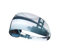 Bandeau de sport élastique YYHHAOFA High Bridge Over The Sea Pattern Athletic Band pour femmes et hommes