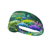 Bandeau de sport élastique YYHHAOFA Magic Garden motif athlétique pour femmes, hommes