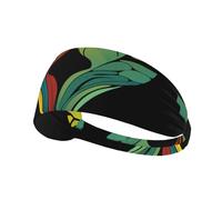 Bandeau de sport élastique YYHHAOFA motif abstrait dessiné à la main pour femmes, hommes