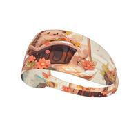 Bandeau de sport élastique YYHHAOFA Petit hérisson sur le yacht Impression Doux, respirant, séchage rapide