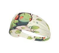 Bandeau de sport élastique YYHWHJDE A Caterpillar Listening to Music Prints Athletic Band pour femmes et hommes