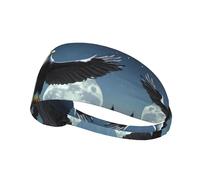 Bandeau de sport élastique YYHWHJDE Aigle sous les étoiles, doux, respirant, séchage rapide