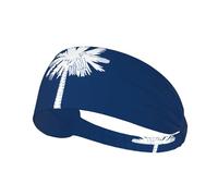 Bandeau de sport élastique YYHWHJDE avec drapeau de la Caroline du Sud, doux, respirant, séchage rapide