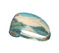 Bandeau de sport élastique YYHWHJDE Beaucoup de petites libellules Motif Spandex doux, respirant, séchage rapide