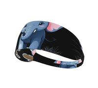 Bandeau de sport élastique YYHWHJDE bébé éléphant marchant dans la boue Image douce, respirante, séchage rapide