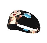 Bandeau de sport élastique YYHWHJDE Bubble Loving Mouse Image Séchage rapide Évacuation de l'humidité