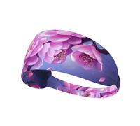 Bandeau de sport élastique YYHWHJDE Bunch of Plum Blossoms Pattern Spandex, doux, respirant, séchage rapide