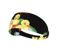 Bandeau de sport élastique YYHWHJDE Canetons sur une photo de pique-nique Séchage rapide Évacuation de l'humidité