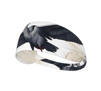 Bandeau de sport élastique YYHWHJDE Flying Birds Crane Heron Imprimés Spandex doux, respirant, séchage rapide