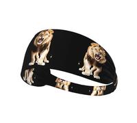 Bandeau de sport élastique YYHWHJDE Golden Retriever Nobita imprimé lion pour femmes, hommes