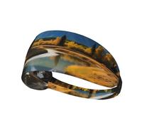 Bandeau de sport élastique YYHWHJDE Grand Teton motif parc national doux, respirant, séchage rapide