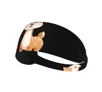 Bandeau de sport élastique YYHWHJDE Happy Little Deer imprimé athlétique pour femme et homme
