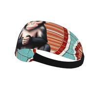 Bandeau de sport élastique YYHWHJDE le singe silencieux doux, respirant, séchage rapide
