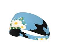 Bandeau de sport élastique YYHWHJDE Little Clouds in the bouquet Image doux, respirant, séchage rapide