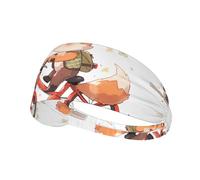 Bandeau de sport élastique YYHWHJDE Little Fox on a Ride imprimé athlétique pour femme et homme