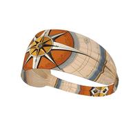 Bandeau de sport élastique YYHWHJDE Loi de la Boussole Mer Motif doux, respirant, séchage rapide