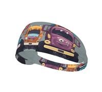 Bandeau de sport élastique YYHWHJDE mignon motif monstres trucks doux, respirant, séchage rapide