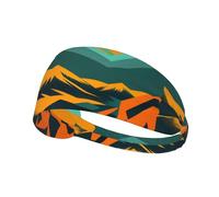 Bandeau de sport élastique YYHWHJDE Motif Art abstrait Séchage rapide Évacuation de l'humidité
